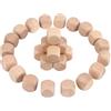 HO-SFSM 30 Pezzi Dadi in Legno Grezzo 20 x 20 x 20 mm,Cubi di Legno Vuoti Fai Da Te,Ideal per Artigianato e Props di Giochi da Tavolo