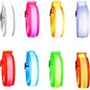 TOPJOWGA Braccialetti Luminosi a LED, 8 Pezzi Bracciale LED, LED Luminosi Anello Giocattolo, Illumina Il Giocattolo per Bambini, Light Up Giocattoli Regali di Natale Festa di Compleanno (A)