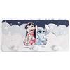 VALENTI & CO. - Disney Lilo e Stitch - Appendino in legno stampato con dettagli in rilievo in argento - Perfetto Come Attaccapanni Da Porta, Attaccapanni Da Muro o Porta Asciugamani Bagno
