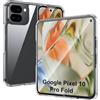 FDHYFGDY Cover per Google Pixel 10 Pro Fold Custodia per Trasparente Telefono, Custodia Protettiva Antiurto Anti-ingiallimento, Cover in PC Ultrasottile e Antigraffio