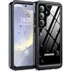 ANTSHARE Custodia per Samsung Galaxy S25, IP68, impermeabile, per Samsung S25 5G 360, antiurto, antipolvere, per esterni, con pellicola protettiva integrata per S25