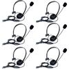 Retevis Walkie Talkie Auricolare, 2 Pin Auricolare Compatibile con Radio Bidirezionale RT24 RT622 RT27 RT28 RT5R RT618 Baofeng UV-5R eSynic Kenwood HYT Auricolare Radio Bidirezionale (6 PZ)
