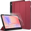 CACOE Custodia Cover Compatibile con Samsung Galaxy Tab S10 Lite / S10 FE 10.9 Pollici 2025 / S9 FE 10.9 Pollici 2023 / S9 11 Pollici 2023 con Vetro Temperato Ultra Sottile,Chiaretto