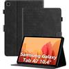 Cicili Cover per Samsung Galaxy Tab A7 10.4 Pollici 2022/2020, Custodia per SM-T500 T505 T507 con Custodia a portafoglio sottile in pelle PU con supporto - Nero