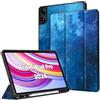 EasyAcc Custodia per Redmi Pad Pro 12.1 / Xiaomi Poco Pad 12.1 con portapenne 2024, Custodia protettiva ultrasottile in TPU con funzione stand (cielo stellato blu)