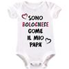 La Ruotante Body neonato adatto a tifosi compatibile con la squadra preferita idea regalo nascita tutina - 6-12 mesi