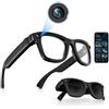 pmstuy Occhiali Intelligenti con AI e Bluetooth, Occhiali con Telecamera 8 MP, WiFi, Telefono, Traduzione in Tempo Reale, Riconoscimento Degli Oggetti, Smart Glasses con Fotocamera e Video, Audio, Musica