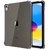 TiMOVO Cover Compatibile con iPad A16 11 Generazione 11 Pollici 2025, iPad 10 Generazione 2022 10,9, Custodia Protettiva in TPU Trasparente Morbido Antiurto Sottile e Leggero, Nero