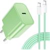 LumFocus 25W Caricatore for iPhone 17 16 Pro Max Plus /15 Series, iPad, Samsung S25 S24 S23, Rapido Presa USB C con 60W Cavo USB C 2M, Alimentatore USBC Caricabatterie Spina Typ C Adattatore Fast Charger