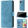 CaseGla Cover per Samsung Galaxy A71, Azzurro | Blocco RFID, Portafoglio Pelle PU, Flip Libro, Porta Carte, Magnetica Libretto, Antiurto Protezione Completa