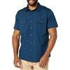 Amazon Essentials Camicia Multiuso con Due Tasche a Maniche Corte vestibilità Aderente Uomo, Indaco, XL Tall