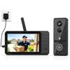 Winnes Videocitofono Senza Fili da Esterno 4,3" IPS Display 1080P,Video Campanello Batteria 4000mAh Obiettivo 170° IP65,Smart Spioncino Citofono con Telecamera&LED Visione Notturna,Senza WiFi/APP