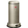 WESCO Baseboy - Pattumiera in lamiera d'acciaio verniciata a polvere, 20 litri, inserto in metallo, ammortizzatore integrato, pedana in metallo con superficie in gomma