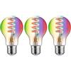 Paulmann 29163 Lampadina a filamento 230V Smart Home Zigbee LED bulbo E27 3x470lm 3x6,3W RGBW+ dimmerabile dorato