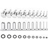 Vankula Kit di dilatazione lobo 1-25 mm 0,5 mm Lobi Dilatare ear stretching set singolo flare plug tunnel orecchio in acciaio inox piercing estensione gioielli per donne uomini