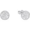s.Oliver Orecchini a bottone in acciaio inossidabile/argento sterling 925 da donna, orecchini, forniti in confezione regalo per gioielli