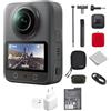 DJI Osmo 360 Combo Casco in terza persona, Action Cam 360 | Imaging 360° da 1, video 360° 8K nativo, video Boost 4K/120fps & 170°, kit montaggio casco POV in terza persona