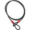 ABUS Cobra 8 loop cable - cavo in acciaio rivestito in plastica - sicurezza per accessori di biciclette e moto - lunghezza 2,5 metri, spessore 8 mm, nero
