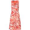 APART Fashion Kurzes Kleid Vestito, Corallo Multicolore, 48 Donna