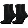 Nur Die 2 98% cotone confortevole calzino fine traspirante morbido cotone pizzo senza pressione, gambo medio alto da donna