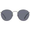 Nautica Unisex Adult Sunglasses N110SP - Matte Silver with Polar Solid Blue Lens