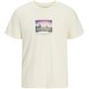 JACK & JONES Jjryu Tee SS Crew Neck, Bianco Antico, XS