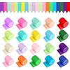 MXTIMWAN Carta Crespa Colorata, Carta Crepe Rotoli 20 Colori, Decorativa Nastro Cartas Crespata, Artigianato di Cartas Crepe per Nozze Festa di Compleanno, Natalizia (4.5cm*10m)
