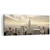 ARTTOR Quadri Moderni Soggiorno Città Grattacieli Manhattan New York Quadro su Tela 120x50cm Stampe da Parete Camera da Letto 1 pezzo Wall Art Canvas Grandi Decorazione Murale Grafica Immagini AB120x50-2630