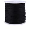 SEAFRONT 100 M X 0,8 Mm Nylon Cinese, 0 8 Mm Corda Di Nylon Paracord 1 Mm Nodo Corda Coda Di Ratto Macrame Filo Shamballa Corda Nero