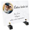 OCAP-FUNERAIRE.COM Targa funeraria rettangolare con foto personalizzabile in plexi, motivo marmo, diverse dimensioni, spessore 6 mm, personalizzata su più righe, 20 x 15 cm
