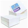 PACK N TRADE Specialists in Bakery & Foo PACK N TRADE - Scatola per torta bianca, 20 cm, confezione da 5 scatole quadrate in cartone con coperchio (20 x 20 x 12 cm), ideali per trasportare e trasportare torte in modo sicuro