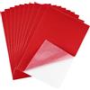 CHRORINE 10 fogli di feltro rosso autoadesivi, 20 x 30 cm, per forniture artistiche e artigianali, CR-R0036