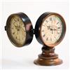 Ysislybin Orologio da Tavolo Retrò, Bifacciale Sveglia da Tavolo Stile Europeo, Vintage Orologio da Scrivania in Ferro, Sveglia Senza Ticchettio, Decorazione per Camera da Letto Ufficio e Soggiorno