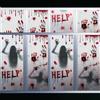 GWAWG Adesivi Halloween per Finestre Zombie, 10 Pezzi Vetrofanie Halloween, Halloween Decorazioni Horror, per Finestra Porta Bagno Specchio