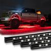 Miisiya 12V Striscia luminosa, LED 12V Impermeabile Rossa per Auto, Striscia Luminosa Sottoscocca Barca Luci a Strisce LED, Flessibile dell'Automobile Impermeabile Bar Griglia Sottoscocc 4PCS