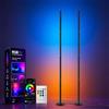 Sylvwin Lampada da Terra RGB LED, lampada angolare a LED RGB da 160 cm con app e telecomando, sincronizzazione musicale, 16 milioni di colori per soggiorno, camera da letto e gaming-Confezione da 2