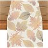 palasasa Runner da Tavola Autunnale Foglia D'acero Lino Lavabile Tovaglia Runner Centrotavola Autunnale Addobbi Autunnali per Sala da Pranzo Picnic Interni Vacanze Autunno Feste Cucina 40x240cm