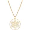 EUEAVAN Collana del Cubo di Metatron Ciondolo della Geometria Sacra del Cubo di Metatron Sigilli dell'Arcangelo Angelo Metatron Collane di Dichiarazione Talismano di Protezione (Metatron oro grande)