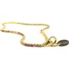 LA TRIADE STUDIO® - BRACCIALE TENNIS DA DONNA IN ARGENTO STERLING 925 PLACCATO ORO GIALLO O ORO ROSA CON ZIRCONI MULTICOLOR, RAFFINATO E CONTEMPORANEO. (Oro Giallo)