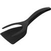 DEARMAMY Pinza Per Spatola Con Impugnatura E 2 In 1 Spatola A Doppia Faccia Per Uova Fritte Pala Da Cucina Antiaderente Per Pane Pesce Pancake Toast Frittata Nero 30.