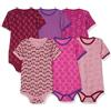 Care Body LS - AOP (6-pack), Body Neonato Manica Corta Bimba 0-24, Rosa Light Rose (550), 1-2 mesi