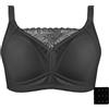 LUXRUB Reggiseno per Mastectomia con Tasche per Protesi Mammarie, Bras da Donna per Tutti I Giorni Bras Post-operatorio Senza Fili A Copertura Totale (Color : Black, Size : 36/80A)
