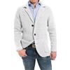 DONGPAO Cardigan da Uomo Maglione Collo Sciallato Giacca Blazer in Maglia Cappotto Sportivo Slim Fit Blazer Vintage Elegante da Lavoro Casual Maglione Lavorato A Maglia Bottoni Giacche con Tasche M