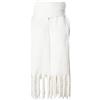 SoulQool Sciarpa lunga da donna invernale scialle sciarpe tinta unita avvolge lana filatura nappa coperta lunga stola regali da donna, bianco, 78L x 20W