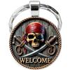 Générique Portachiavi, gioiello da borsa cabochon teschio pirata welcome.