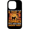 Push Front Zombies Save Siberian Husky G Custodia per iPhone 14 Pro Ti spingerei davanti agli zombi per salvare il mio Hus siberiano