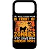 Push Front Zombies Save Siberian Husky G Custodia per iPhone 17 Pro Max Ti spingerei davanti agli zombi per salvare il mio Hus siberiano