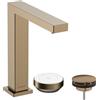 hansgrohe Tecturis E - Miscelatore per lavabo a 2 fori con scarico, risparmio energetico (CoolStart), Miscelatore lavabo risparmio idrico (EcoSmart), altezza bocca 173 mm, bronzo spazzolato, 73053140