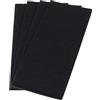 Adsamm® / 4 x fogli di feltro autoadesivo/Nero / 80x180 mm/Rettangolare/piedini per mobili in feltro da 3.5 mm di spessore/pad protettivo per mobili e arredi