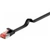 Goobay 94239 Cavo patch CAT 6 piatto, U/FTP, nero, 20 m - materiale rame